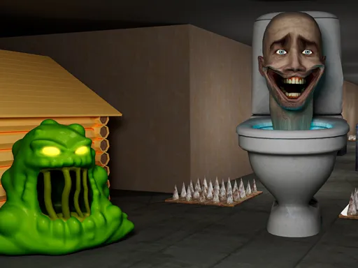 Toilet Monster Attack Sim 3D Cover